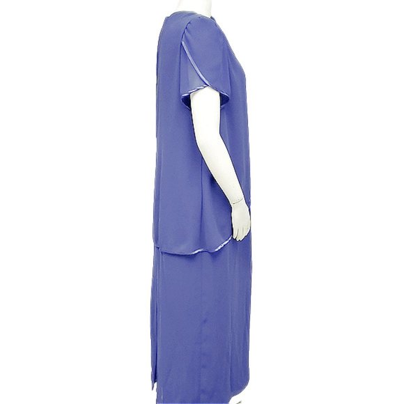 PATRA Violet Chiffon Maxi-dress - Picture 2 of 8